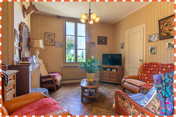 Pièce avant home staging virtuel